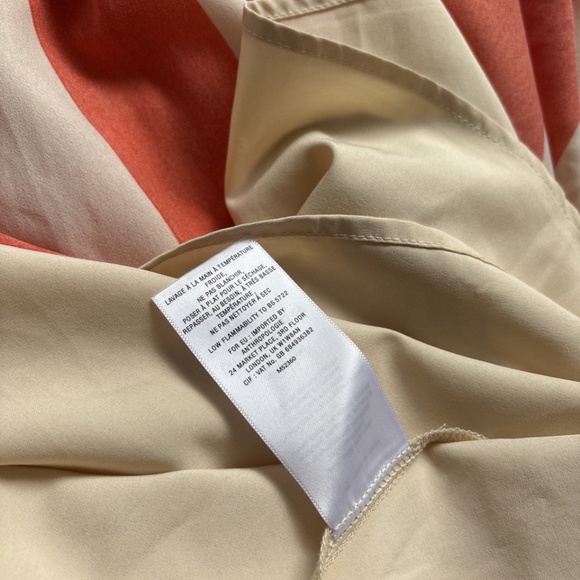 Anthropologie Mare Mare Base Orange Striped Midi Skirt Sz Small❤️ - Picture 7 of 9